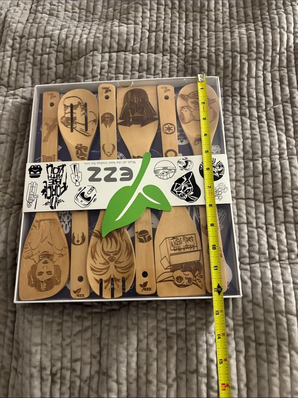 Bamboo Star Wars Utensil Set - Natural Wood